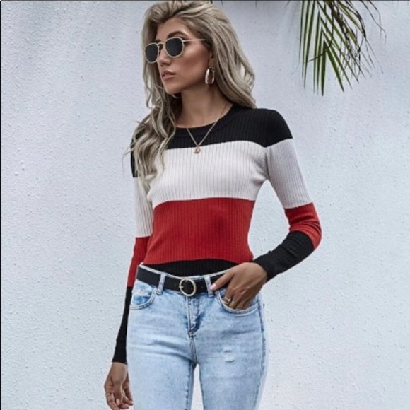 Color Block Sweater - Picture 2 of 9